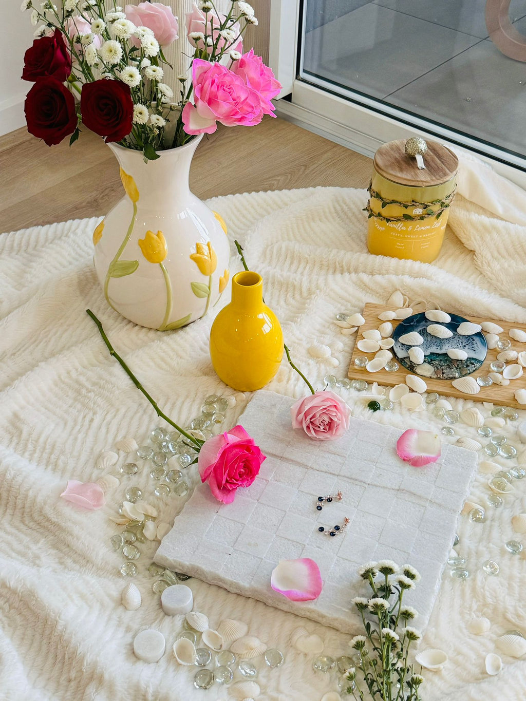 Aurora earrings - rose gold