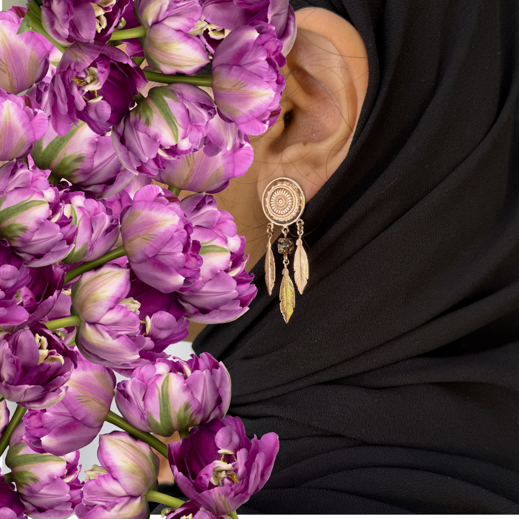 Everlie earrings - rose gold