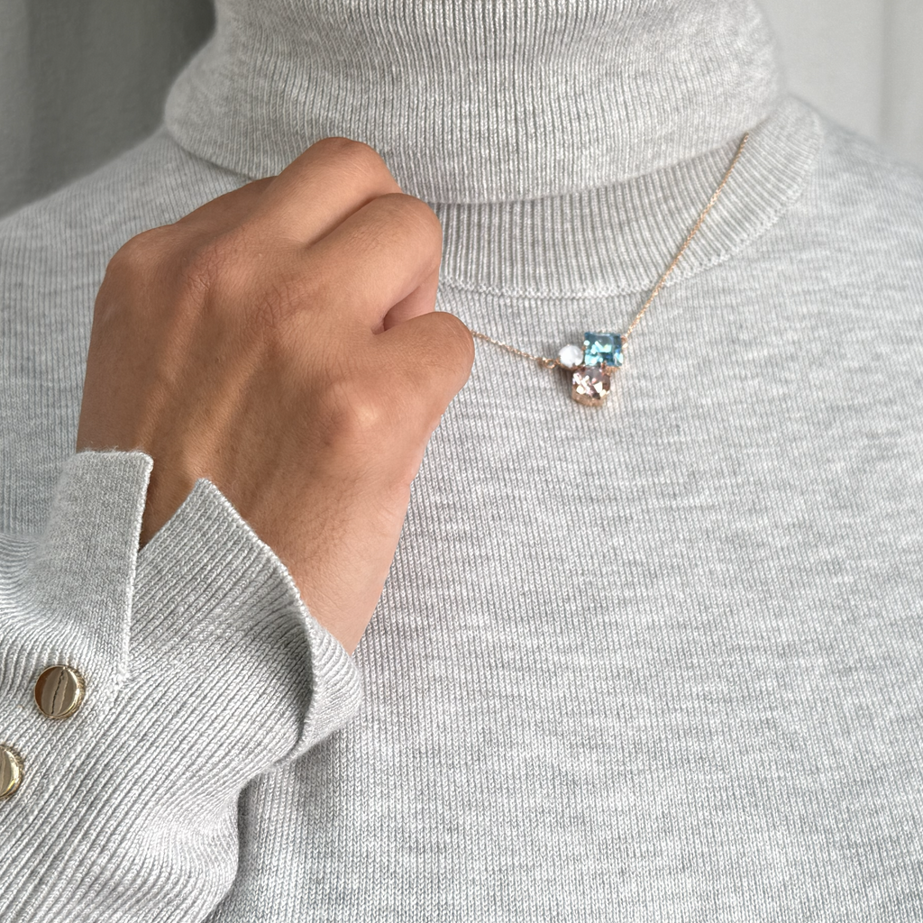 Ivy necklace - rose gold