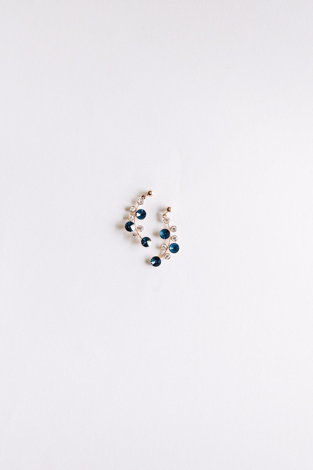 Pair of hypoallergenic earrings on a white background